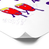 Poster la vie serait comme sans salsa texte violet congas (Coin)