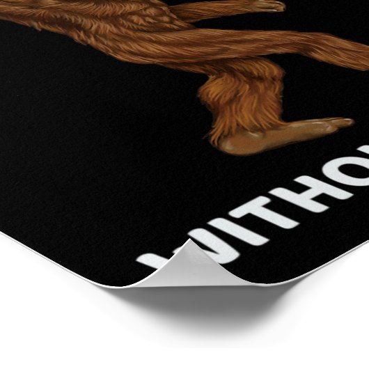 Poster La Vie Serait Ennuyante Sans Bigfoot Fun Rock Sur (Coin)