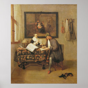 Poster La vie studieuse, 1662