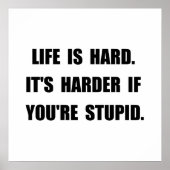 Poster La vie stupide (Devant)