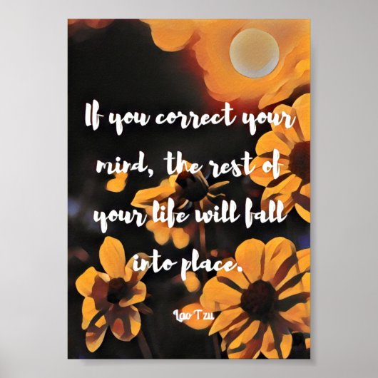 Poster La Vie Tombera Sur La Place Citation (Devant)