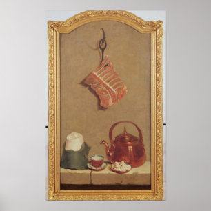 Poster La vie toujours avec de la viande, la bouilloire