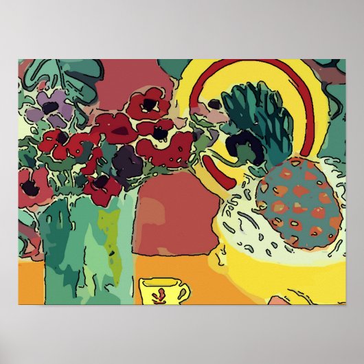 Poster La Vie Toujours Avec L'Ananas (Devant)