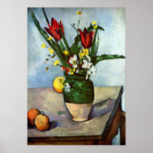 Poster La vie, tulipes et pommes toujours par Paul