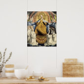 Poster La Vierge abritant l'Ordre des Cîteaux (Cuisine)