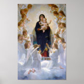 Poster La Vierge aux Anges, Bouguereau (Devant)