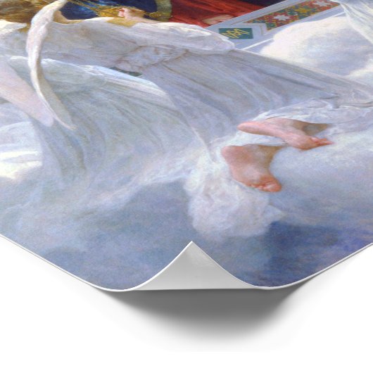 Poster La Vierge aux Anges, Bouguereau (Coin)