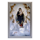Poster La Vierge aux anges par William Adolphe Bouguere (Devant)