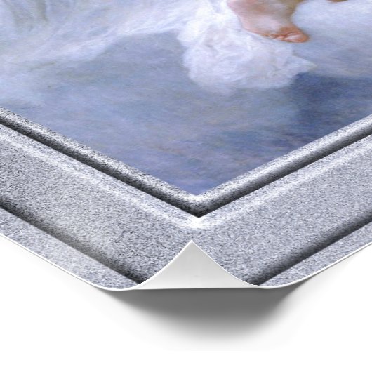 Poster La Vierge aux anges par William Adolphe Bouguere (Coin)