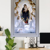 Poster La Vierge aux anges par William Adolphe Bouguere (Bureau à domicile)