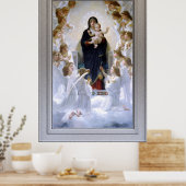 Poster La Vierge aux anges par William Adolphe Bouguere (Cuisine)