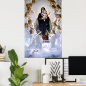 Poster La Vierge aux anges par William Bouguereau (Bureau à domicile)