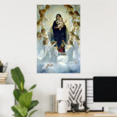 Poster La Vierge aux anges, William Bouguereau (Bureau à domicile)
