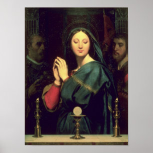 Poster La Vierge avec le centre serveur, 1841