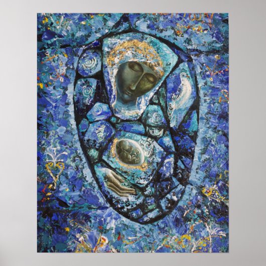 Poster ‘ La Vierge Bleue ‘ (Devant)