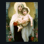 Poster La Vierge Des Roses William Adolphe Bouguereau<br><div class="desc">La Vierge Des Roses (1903) Par William Adolphe Bouguereau</div>