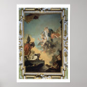 Poster La Vierge du Carmel Donner la Scapula à la Ble (Devant)