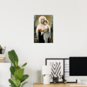 Poster La Vierge du Noël Rose (Bureau à domicile)