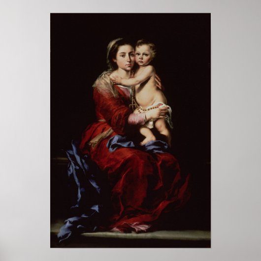 Poster La Vierge du Rosaire, c.1650 (Devant)