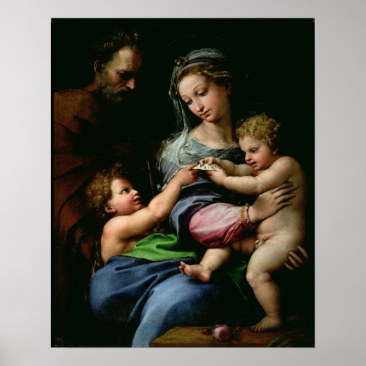 Poster La Vierge du Rose, c.1518 (Devant)