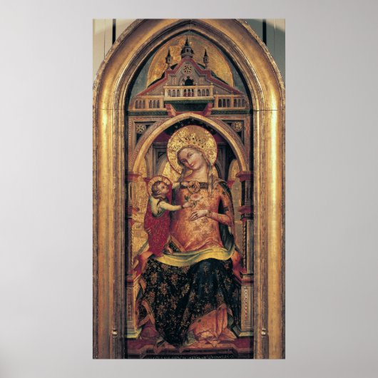 Poster La Vierge et l'Enfant, 1372 (Devant)