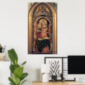 Poster La Vierge et l'Enfant, 1372 (Bureau à domicile)