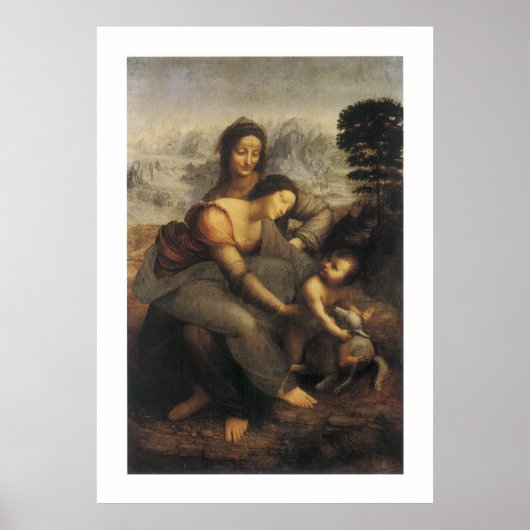 Poster La Vierge et l'Enfant avec Sainte Anne (Devant)