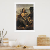 Poster La Vierge et l'Enfant avec Sainte Anne (Cuisine)
