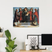 Poster La Vierge et l'Enfant Enthronés... (Bureau à domicile)