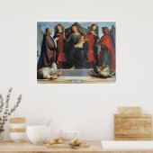 Poster La Vierge et l'Enfant Enthronés... (Cuisine)