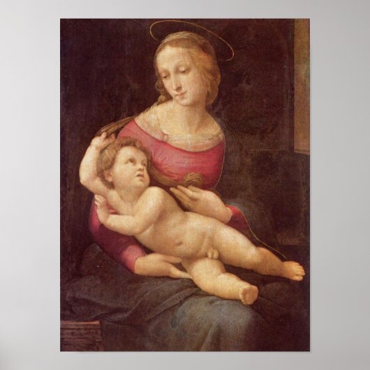 Poster La Vierge (La Madone de Bridgewater) de Raphaël (Devant)