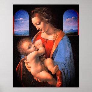 Poster La Vierge Marie allaite Le Christ Enfant-324