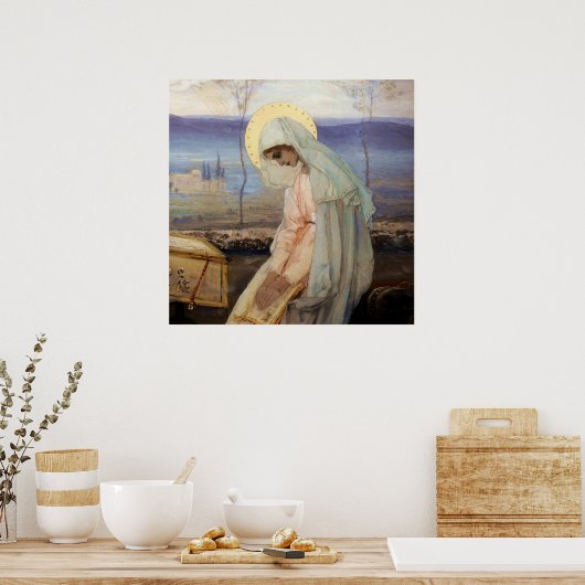 Poster "La Vierge Marie" par Mikhaïl Nesterov (Cuisine)