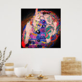 Poster La Vierge par Gustav Klimt (Cuisine)