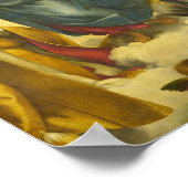 Poster La Vierge Sixtine de Raphael (Coin)