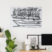 Poster La Vilaine | La Roche-Bernard, Bretagne (Bureau à domicile)