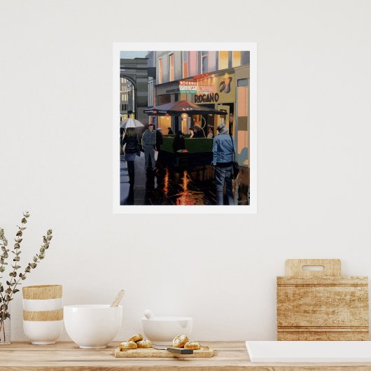 Poster La ville commerçante (Cuisine)