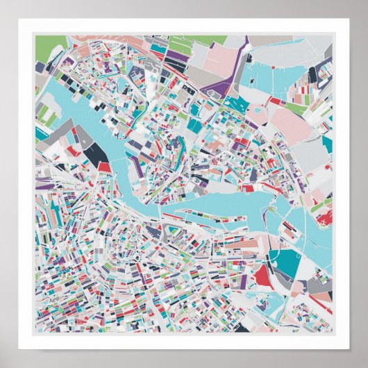 Poster La ville d'Amsterdam (Devant)