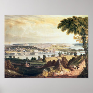 Poster La ville de Washington de l'extérieur de la Marine