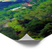 Poster La ville et la vallée de Corning, New York (Coin)