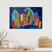 Poster La ville flottante (Cuisine)