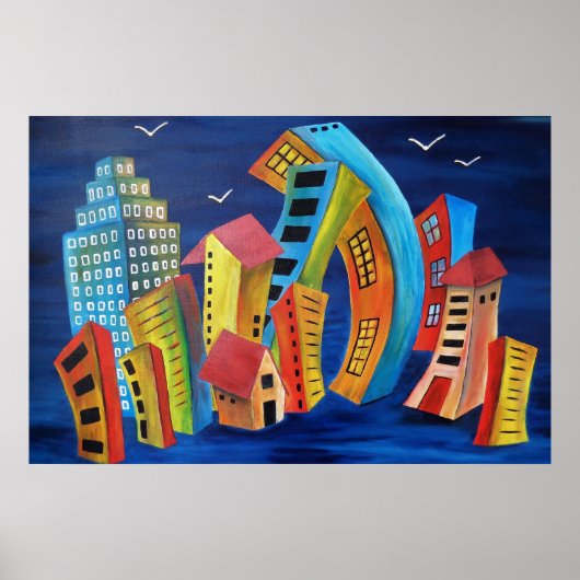 Poster La ville flottante (Devant)