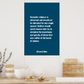 Poster La Violence Domestique Est Abhorrante Et Devrait . (Cuisine)