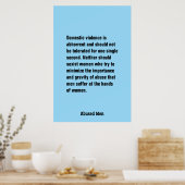 Poster La Violence Domestique Est Abhorrante Et Devrait . (Cuisine)