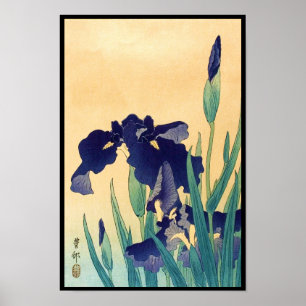 Poster La violette japonaise vintage classique d'ukiyo-e