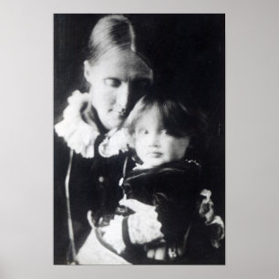 Poster La Virginie Woolf, avec sa mère Julia, 1884
