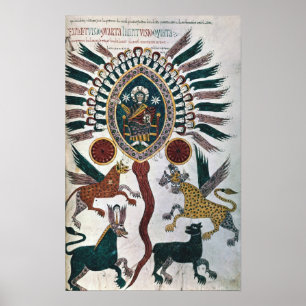 Poster La vision de Daniel de Quatre Bêtes et de Dieu