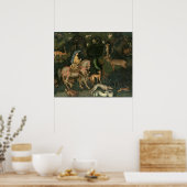 Poster La vision de Saint Eustache, c.1438-42 (Cuisine)