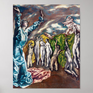 Poster La Vision de saint Jean El Greco
