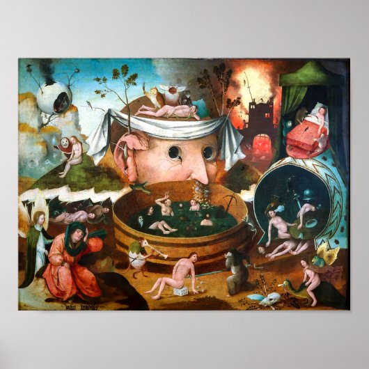 Poster La vision de Tondal | Hieronymus Bosch | (Devant)